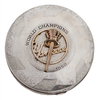 1950 NY Yankees World Champion Sterling Silver Compact